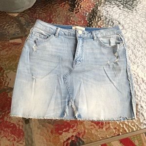 REWIND<< | DEMIN WASH JEAN SKIRT